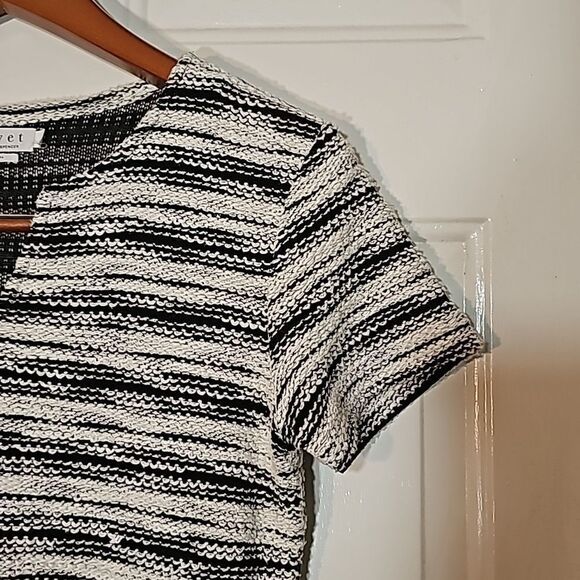 Anthropologie + Velvet By Graham & Spencer Knit Mini Shift Dress XSmall Pockets - Picture 8 of 12